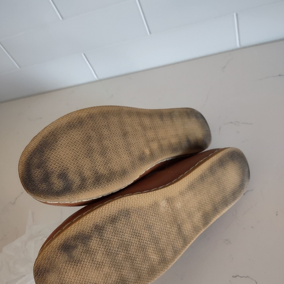 Charix Shoes Womens Size 41 / 9.5 US Camel Brown Loafers Slip On Flats Leather - Picture 5 of 8